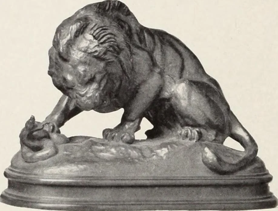 An illustration from Valuable paintings by distinguished masters of the Barbizon, contemporaneous and American schools, together with several Barye bronzes, 1913, leaf 77
