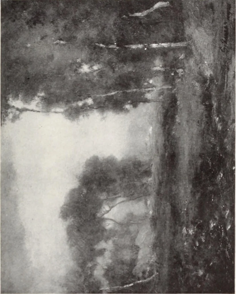 An illustration from Valuable paintings by distinguished masters of the Barbizon, contemporaneous and American schools, together with several Barye bronzes, 1913, leaf 96