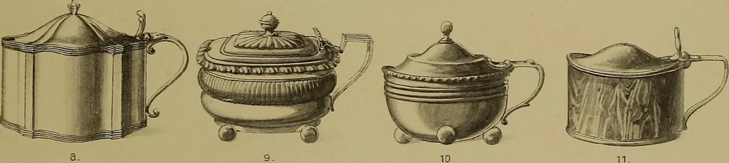 An illustration from The values of old English silver and Sheffeld plate, from the xvth to the xixth centuries, 1906, leaf 104