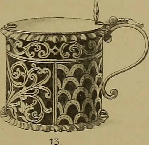 An illustration from The values of old English silver and Sheffeld plate, from the xvth to the xixth centuries, 1906, leaf 104