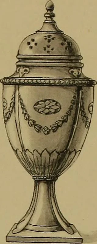 An illustration from The values of old English silver and Sheffeld plate, from the xvth to the xixth centuries, 1906, leaf 108