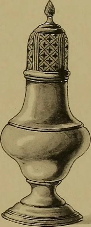 An illustration from The values of old English silver and Sheffeld plate, from the xvth to the xixth centuries, 1906, leaf 108