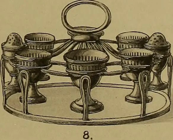 An illustration from The values of old English silver and Sheffeld plate, from the xvth to the xixth centuries, 1906, leaf 114