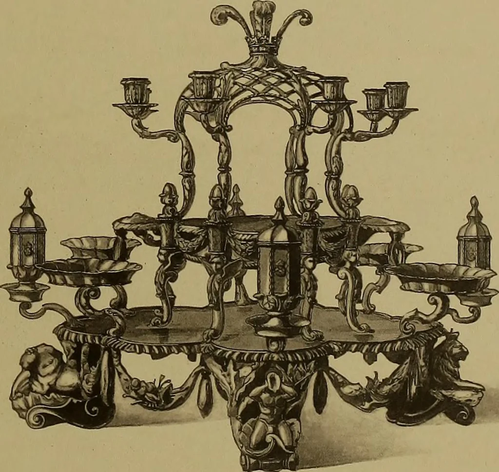 An illustration from The values of old English silver and Sheffeld plate, from the xvth to the xixth centuries, 1906, leaf 134