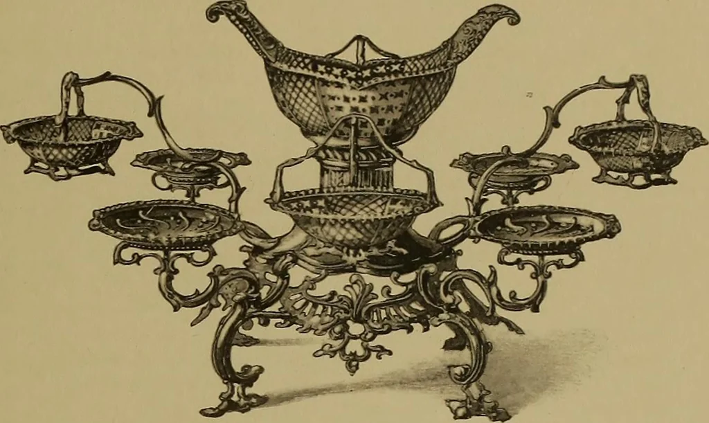 An illustration from The values of old English silver and Sheffeld plate, from the xvth to the xixth centuries, 1906, leaf 138
