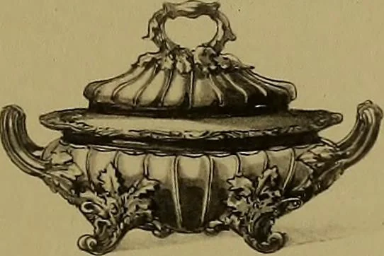 An illustration from The values of old English silver and Sheffeld plate, from the xvth to the xixth centuries, 1906, leaf 146