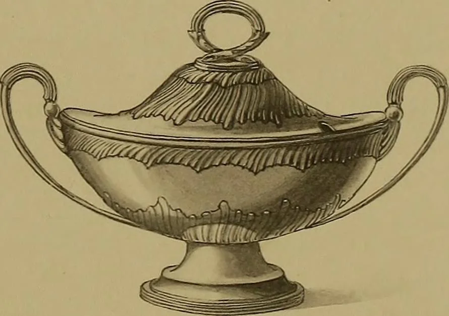 An illustration from The values of old English silver and Sheffeld plate, from the xvth to the xixth centuries, 1906, leaf 164