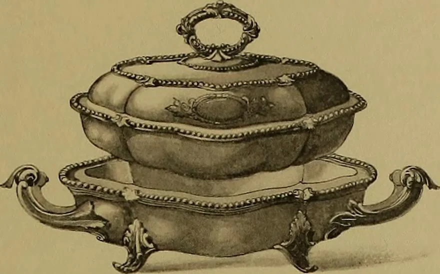 An illustration from The values of old English silver and Sheffeld plate, from the xvth to the xixth centuries, 1906, leaf 180