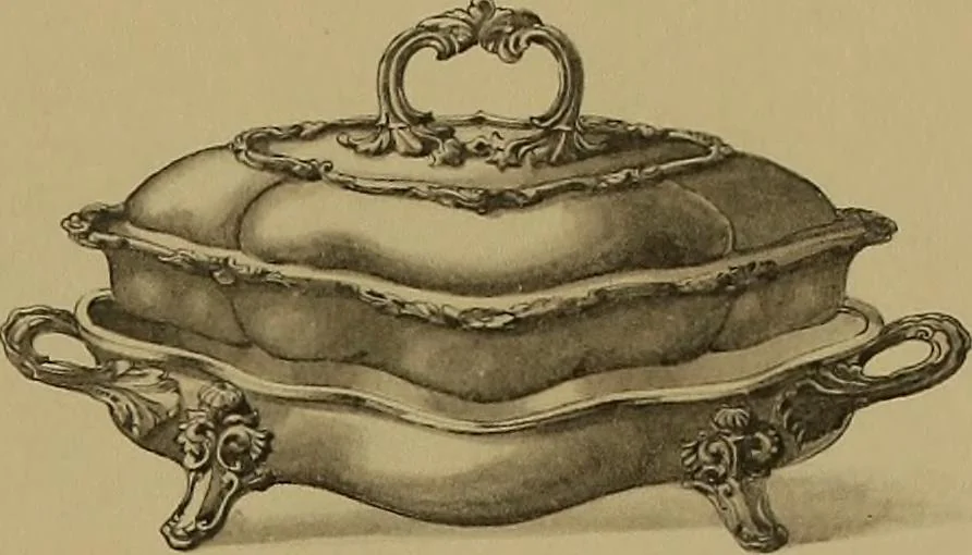 An illustration from The values of old English silver and Sheffeld plate, from the xvth to the xixth centuries, 1906, leaf 180