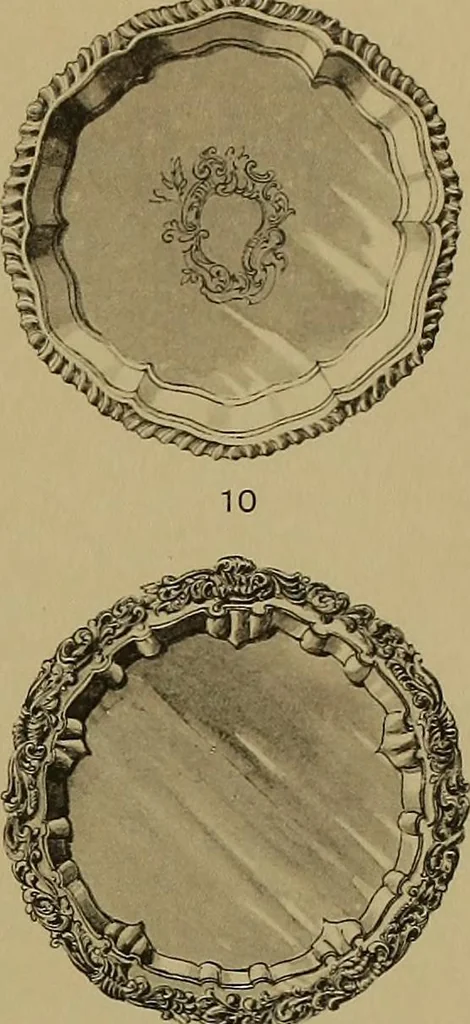 An illustration from The values of old English silver and Sheffeld plate, from the xvth to the xixth centuries, 1906, leaf 210