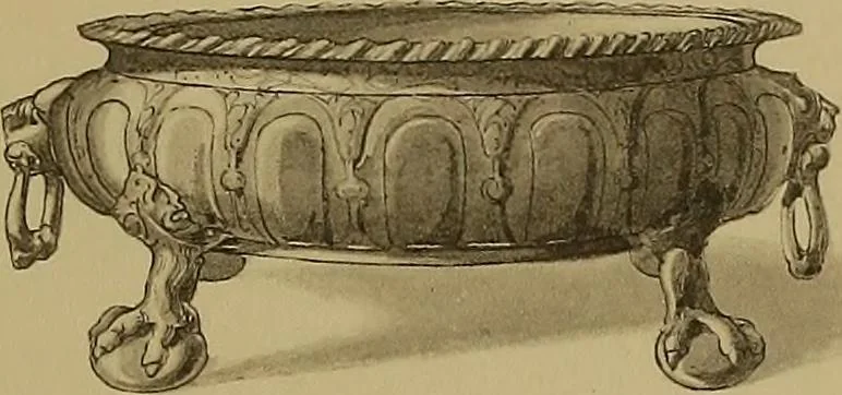 An illustration from The values of old English silver and Sheffeld plate, from the xvth to the xixth centuries, 1906, leaf 244