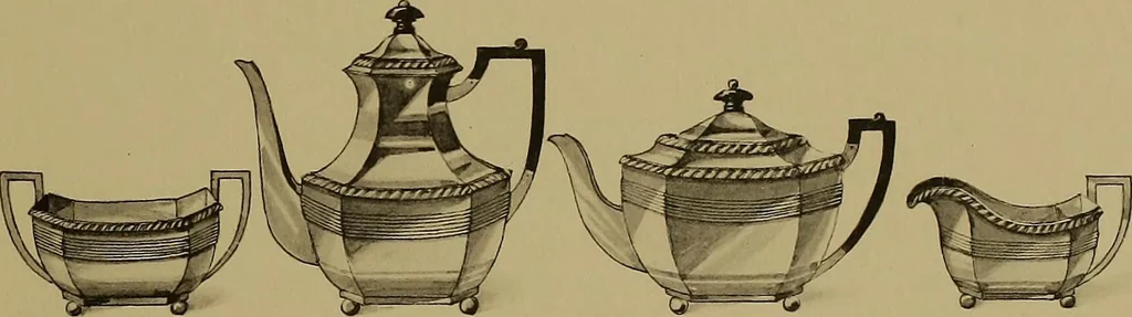 An illustration from The values of old English silver and Sheffeld plate, from the xvth to the xixth centuries, 1906, leaf 292