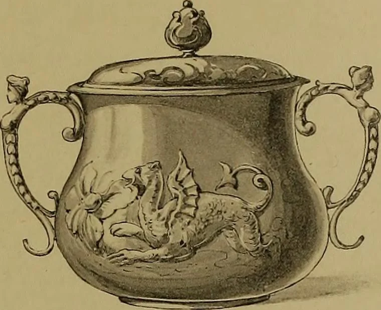 An illustration from The values of old English silver and Sheffeld plate, from the xvth to the xixth centuries, 1906, leaf 312