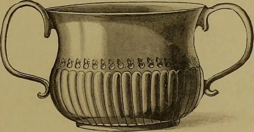 An illustration from The values of old English silver and Sheffeld plate, from the xvth to the xixth centuries, 1906, leaf 312