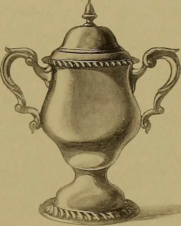 An illustration from The values of old English silver and Sheffeld plate, from the xvth to the xixth centuries, 1906, leaf 322