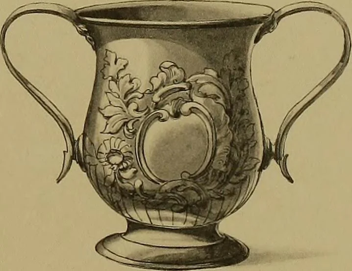 An illustration from The values of old English silver and Sheffeld plate, from the xvth to the xixth centuries, 1906, leaf 328