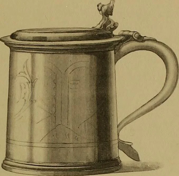 An illustration from The values of old English silver and Sheffeld plate, from the xvth to the xixth centuries, 1906, leaf 340