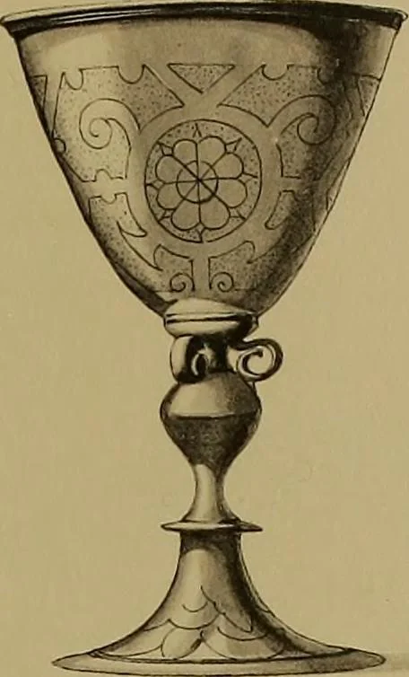 An illustration from The values of old English silver and Sheffeld plate, from the xvth to the xixth centuries, 1906, leaf 348