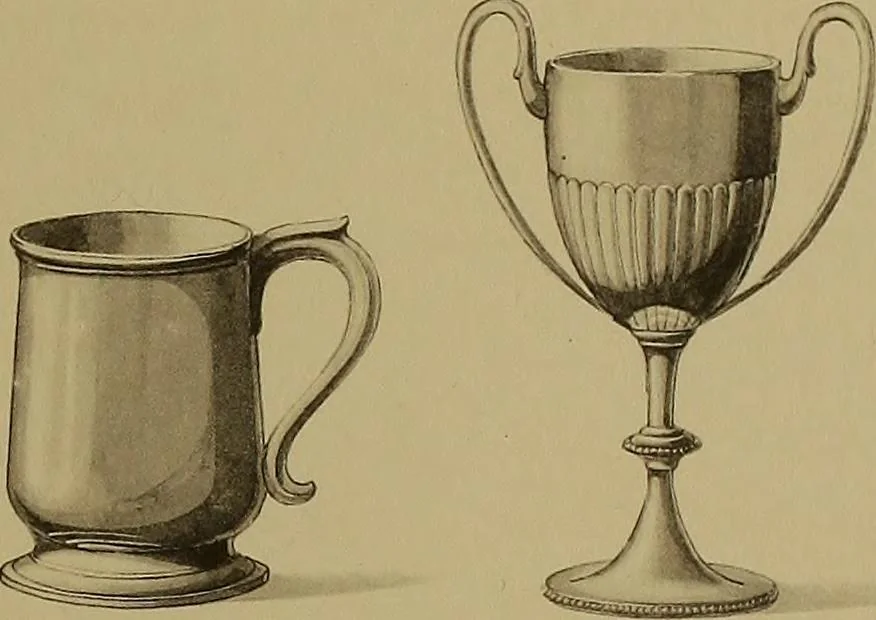 An illustration from The values of old English silver and Sheffeld plate, from the xvth to the xixth centuries, 1906, leaf 348