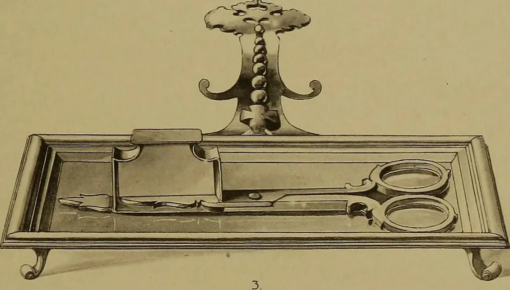 An illustration from The values of old English silver and Sheffeld plate, from the xvth to the xixth centuries, 1906, leaf 354