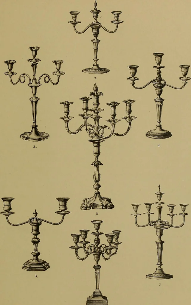 An illustration from The values of old English silver and Sheffeld plate, from the xvth to the xixth centuries, 1906, leaf 382