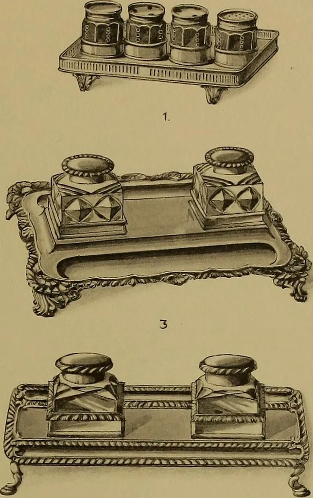 An illustration from The values of old English silver and Sheffeld plate, from the xvth to the xixth centuries, 1906, leaf 388