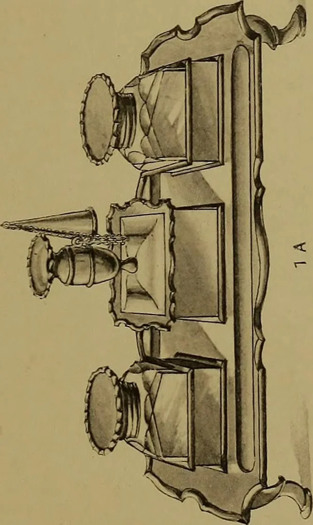 An illustration from The values of old English silver and Sheffeld plate, from the xvth to the xixth centuries, 1906, leaf 392