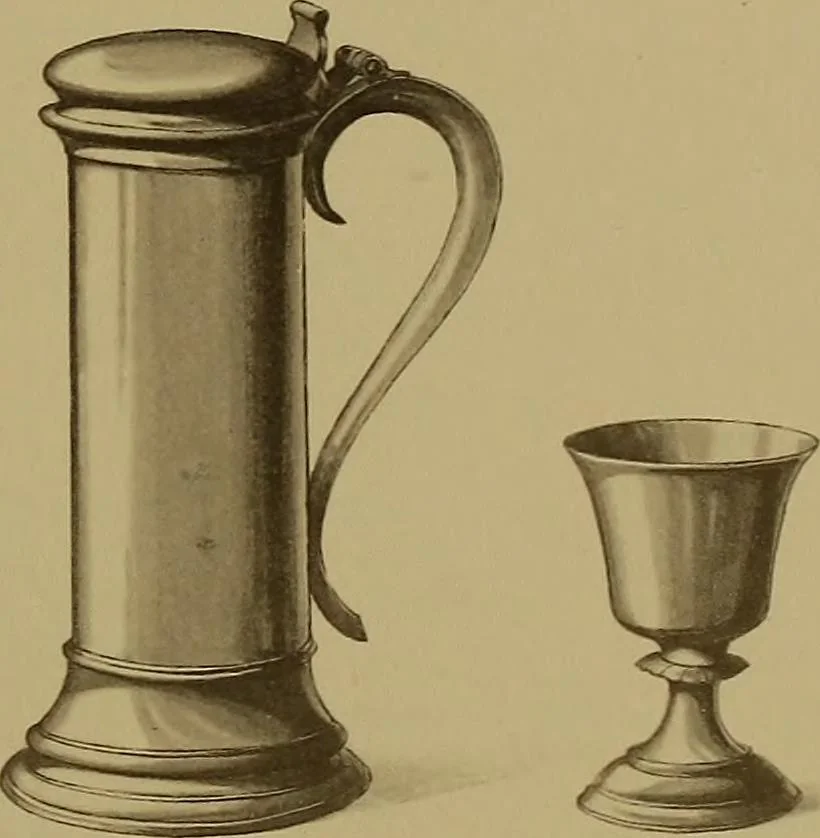An illustration from The values of old English silver and Sheffeld plate, from the xvth to the xixth centuries, 1906, leaf 414