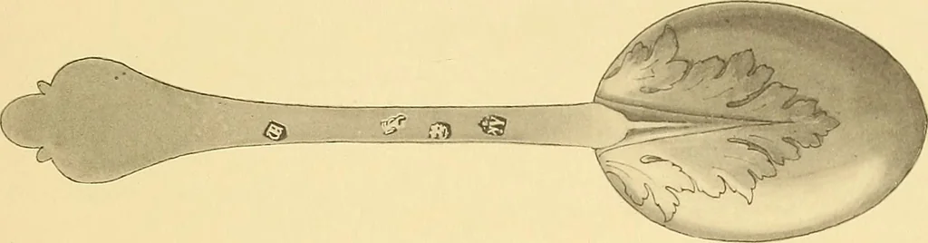 An illustration from The values of old English silver and Sheffeld plate, from the xvth to the xixth centuries, 1906, leaf 440