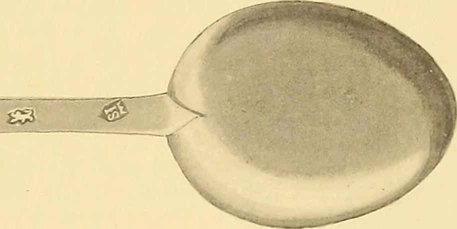 An illustration from The values of old English silver and Sheffeld plate, from the xvth to the xixth centuries, 1906, leaf 440