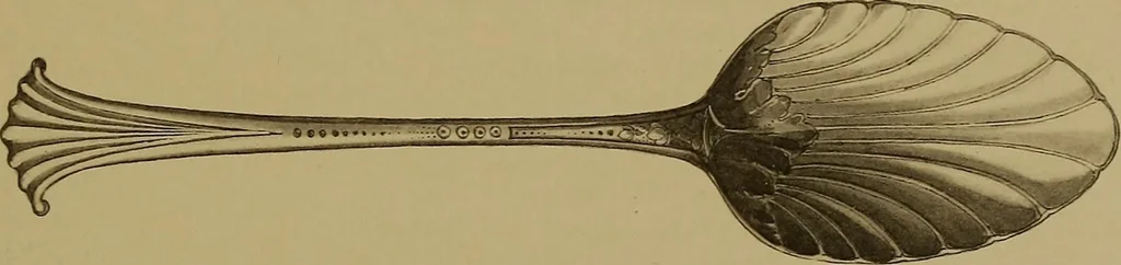 An illustration from The values of old English silver and Sheffeld plate, from the xvth to the xixth centuries, 1906, leaf 448