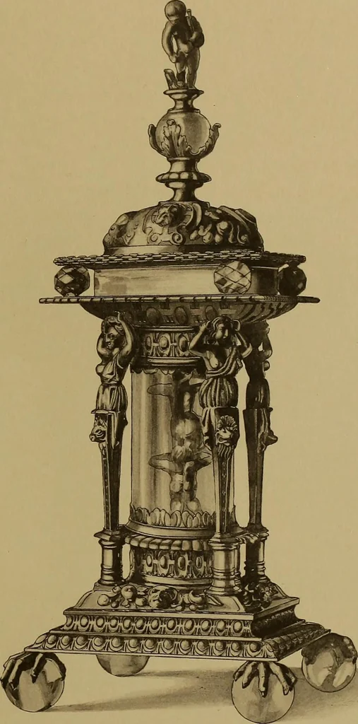 An illustration from The values of old English silver and Sheffeld plate, from the xvth to the xixth centuries, 1906, leaf 60