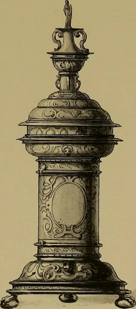 An illustration from The values of old English silver and Sheffeld plate, from the xvth to the xixth centuries, 1906, leaf 88