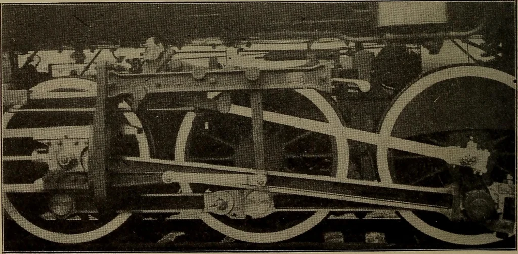 An illustration from The valve-setter's guide; a treatise on the construction and adjustment of the principal valve gearings used on American locomotive, 1910, leaf 47