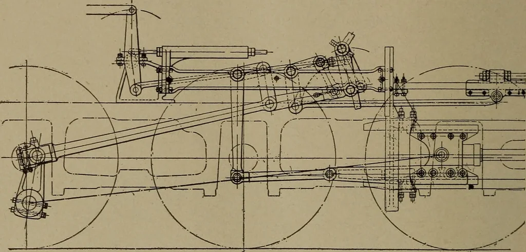 An illustration from The valve-setter's guide; a treatise on the construction and adjustment of the principal valve gearings used on American locomotive, 1910, leaf 49