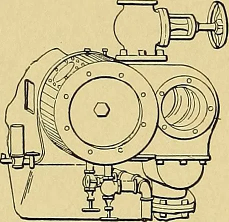 An illustration from Valve setting: simple methods of setting the plain slide valve. Meyer cut-off. Corliss. and poppet types, 1908, leaf 133