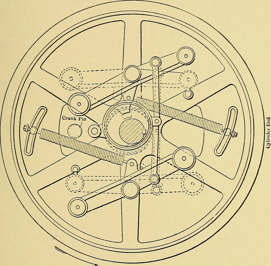 An illustration from Valve setting: simple methods of setting the plain slide valve. Meyer cut-off. Corliss. and poppet types, 1908, leaf 134