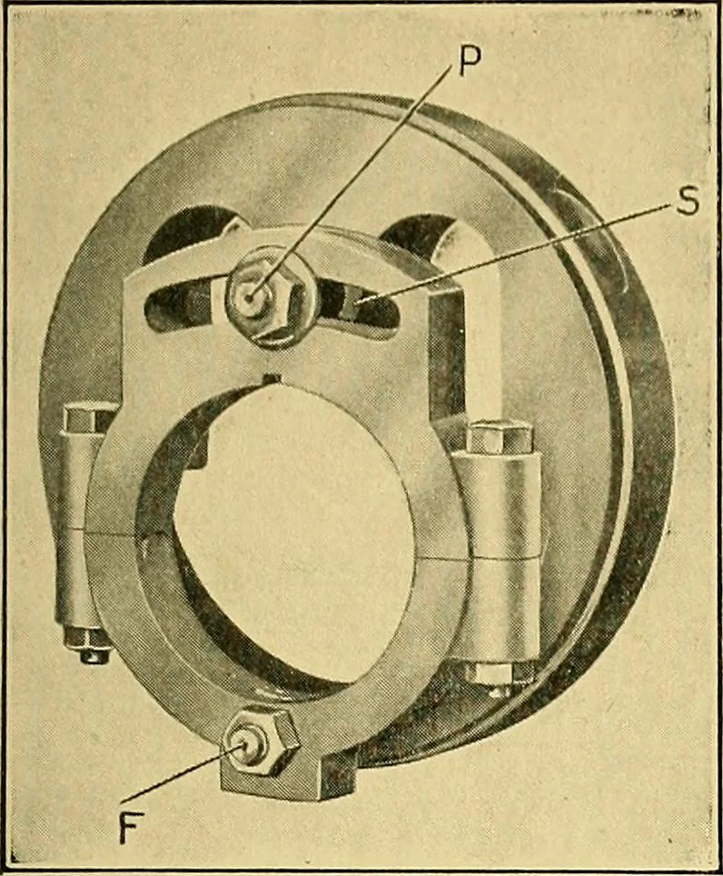 An illustration from Valve setting: simple methods of setting the plain slide valve. Meyer cut-off. Corliss. and poppet types, 1908, leaf 150