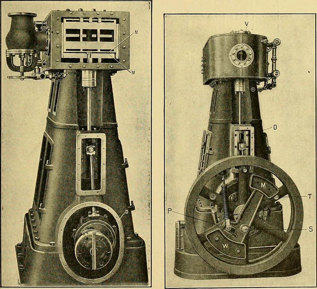 An illustration from Valve setting: simple methods of setting the plain slide valve. Meyer cut-off. Corliss. and poppet types, 1908, leaf 150
