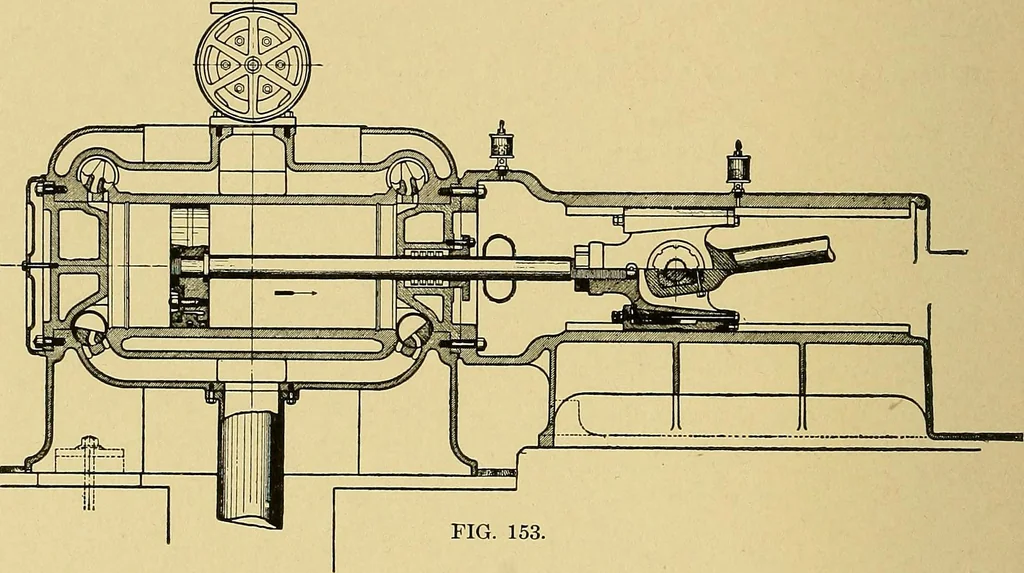 An illustration from Valve setting: simple methods of setting the plain slide valve. Meyer cut-off. Corliss. and poppet types, 1908, leaf 159