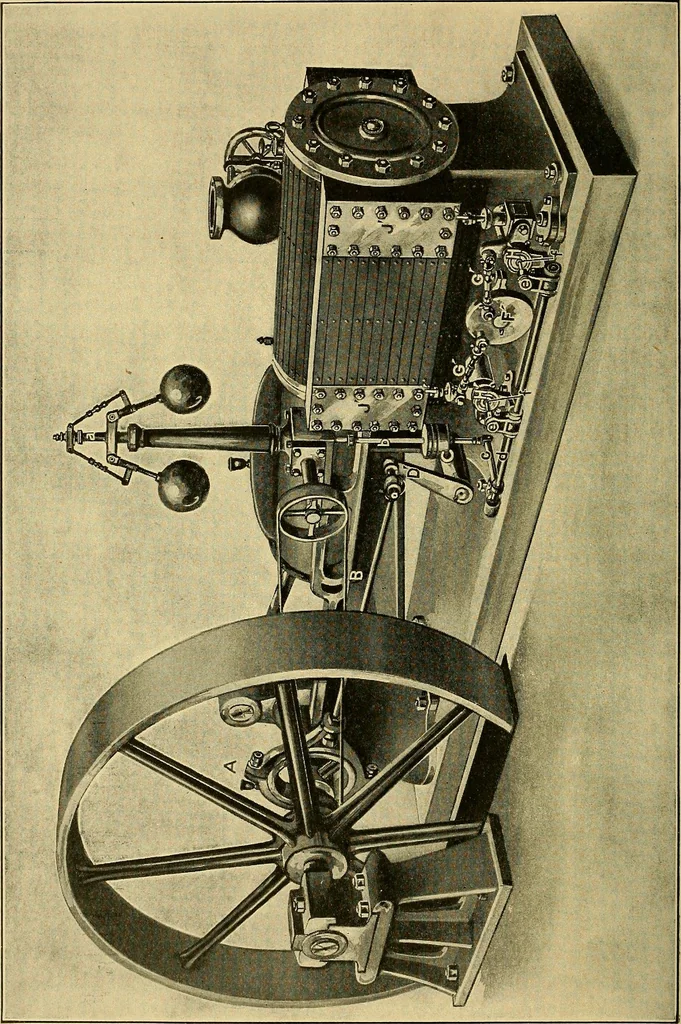 An illustration from Valve setting: simple methods of setting the plain slide valve. Meyer cut-off. Corliss. and poppet types, 1908, leaf 171