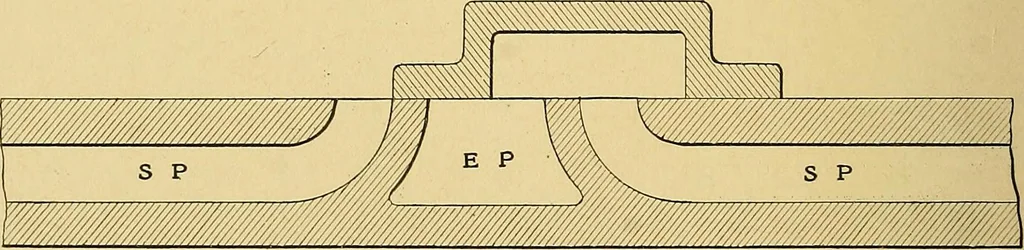 An illustration from Valve setting: simple methods of setting the plain slide valve. Meyer cut-off. Corliss. and poppet types, 1908, leaf 19