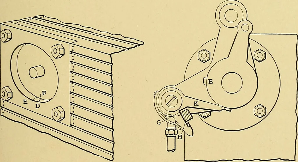 An illustration from Valve setting: simple methods of setting the plain slide valve. Meyer cut-off. Corliss. and poppet types, 1908, leaf 70