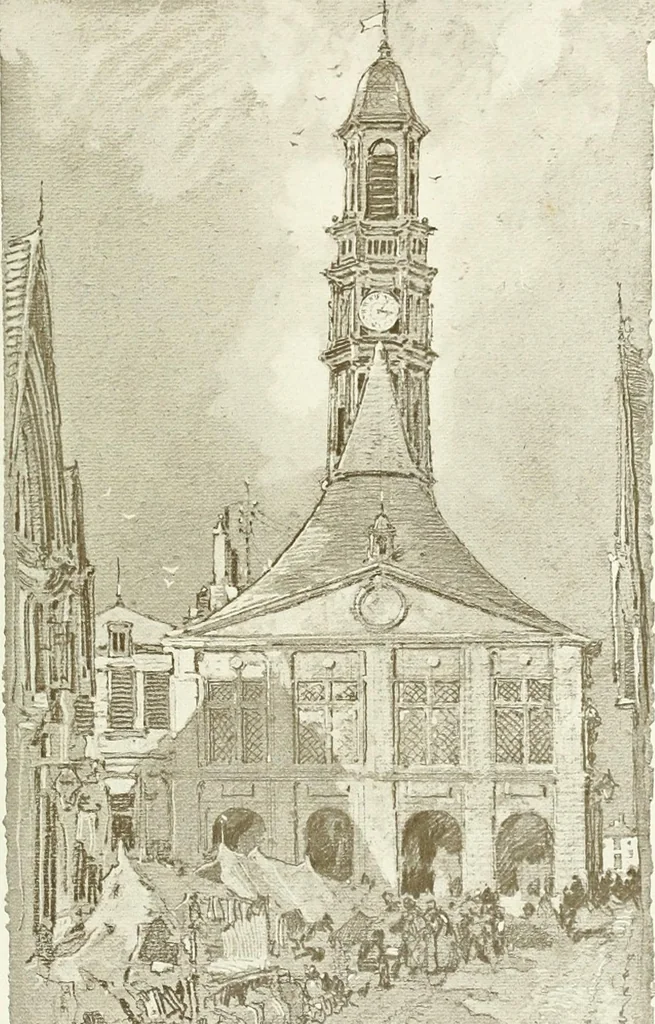 An illustration from Vanished halls and cathedrals of France, 1917, leaf 106