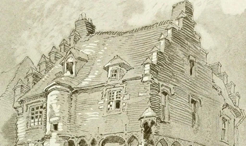 An illustration from Vanished halls and cathedrals of France, 1917, leaf 122