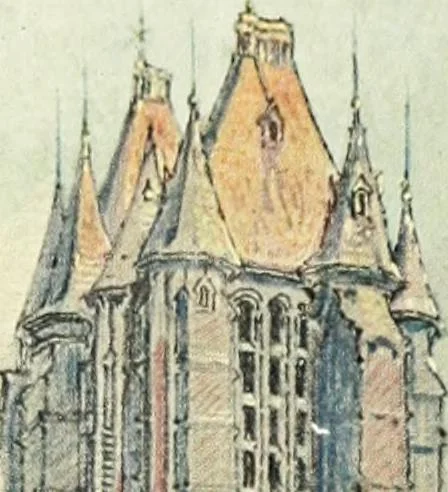 An illustration from Vanished halls and cathedrals of France, 1917, leaf 184