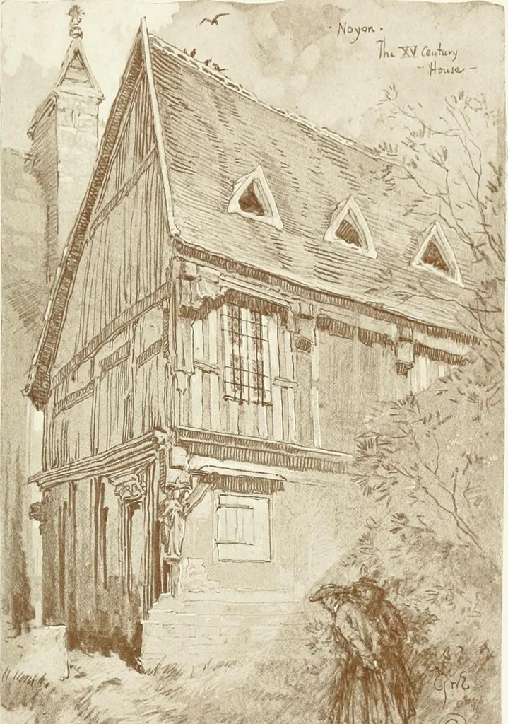 An illustration from Vanished halls and cathedrals of France, 1917, leaf 198