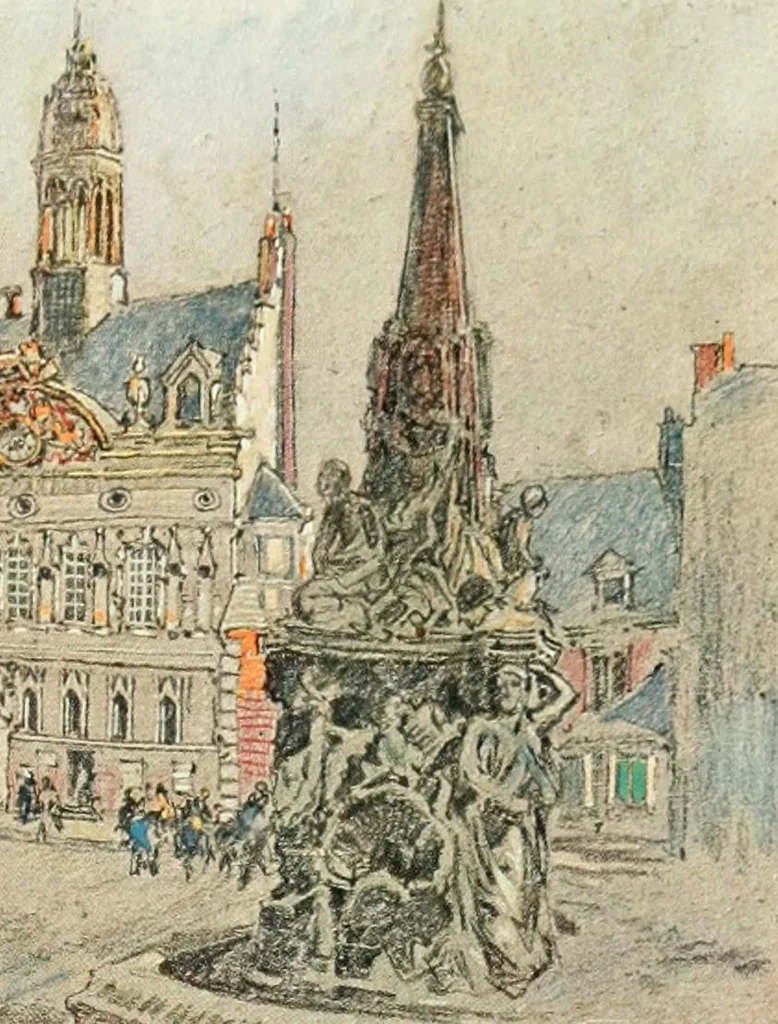 An illustration from Vanished halls and cathedrals of France, 1917, leaf 226