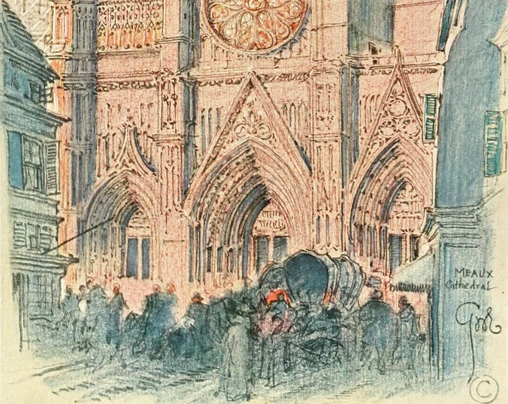 An illustration from Vanished halls and cathedrals of France, 1917, leaf 256
