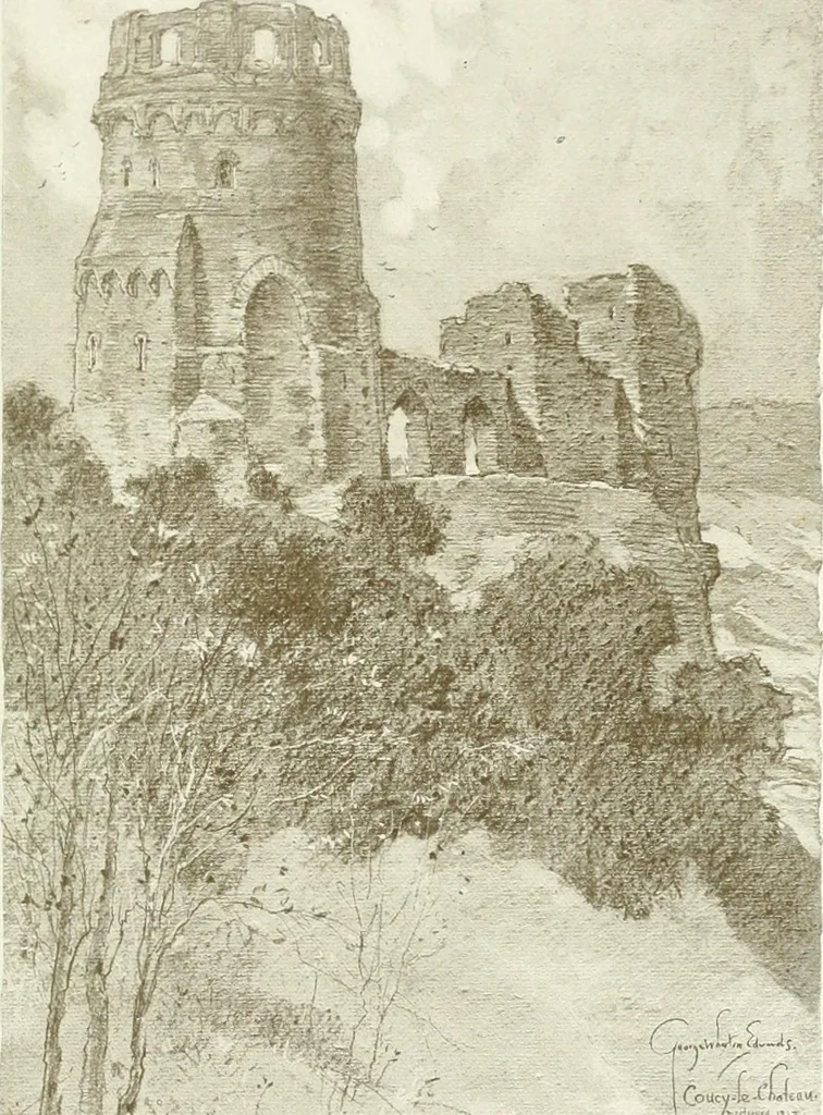 An illustration from Vanished halls and cathedrals of France, 1917, leaf 334